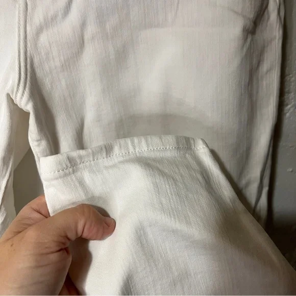 Abercrombie Fitch High Rise Super Skinny White Jeans Distressed - Picture 9 of 16